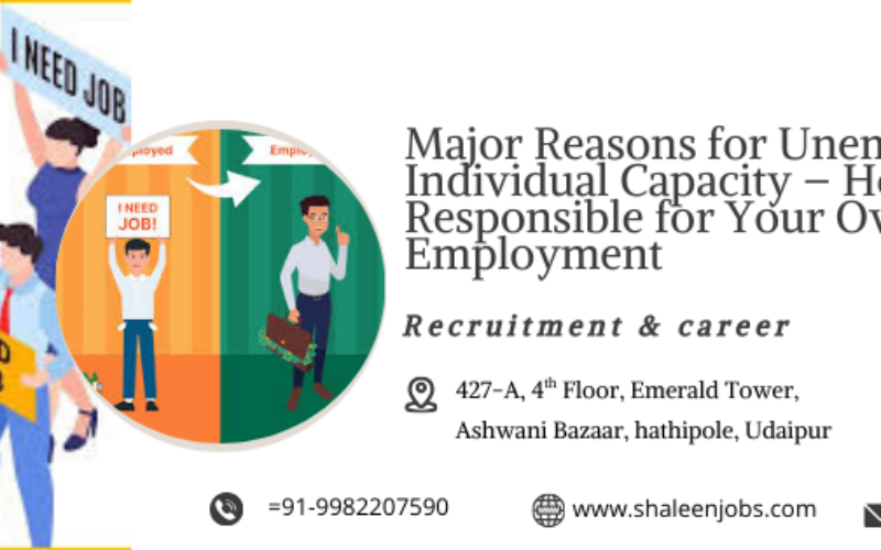Major Reasons for Unemployment in Individual Capacity – How You Are Responsible for Your Own Employment